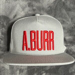 Hamilton Cap with Red A.BURR Embroidery